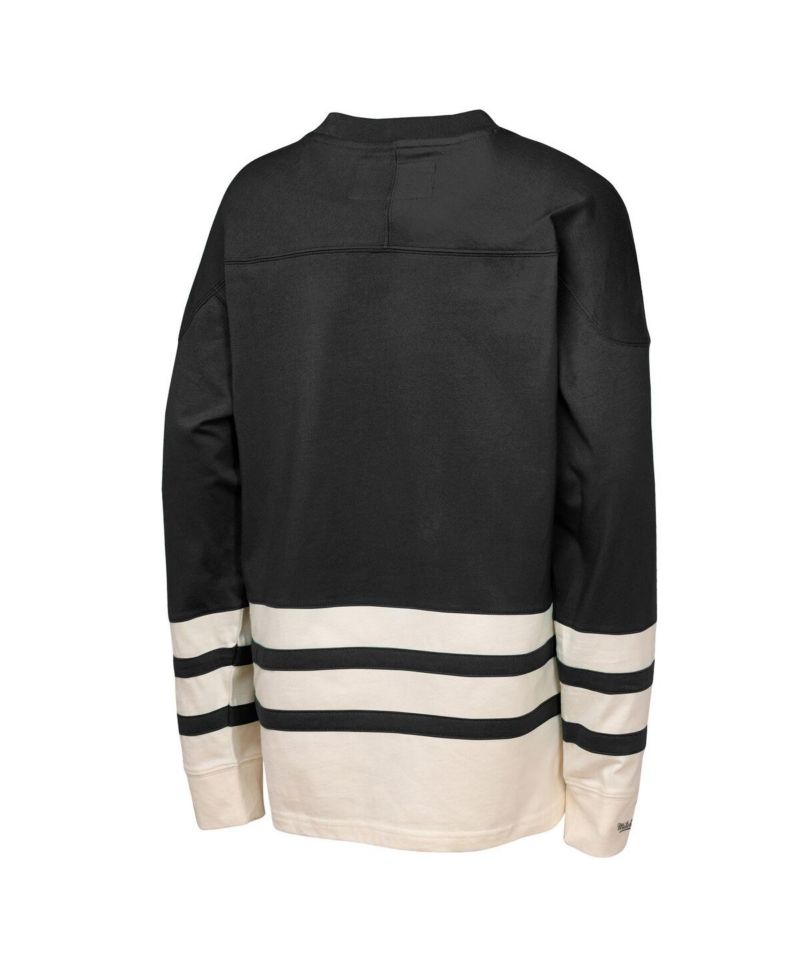 Girls Black Vegas Golden Knights Chainstitch Heavyweight Long Sleeve Top