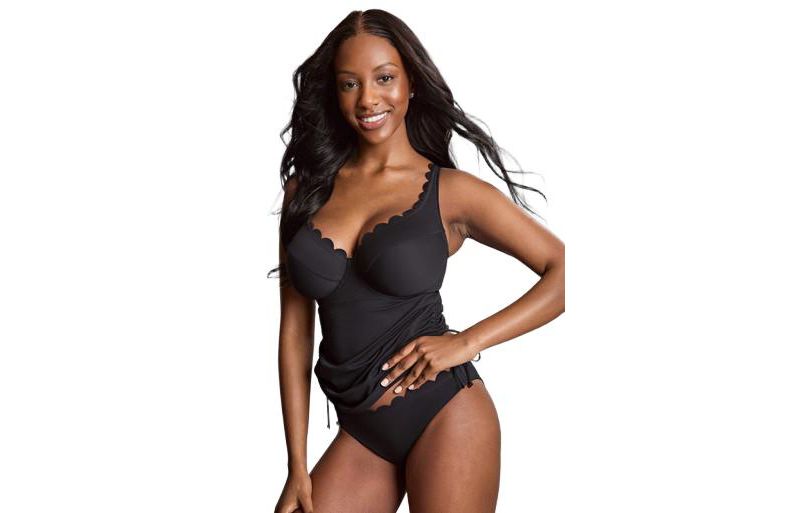 Women's Spirit Selena Underwire Scalloped Plunge Tankini Swim Bra