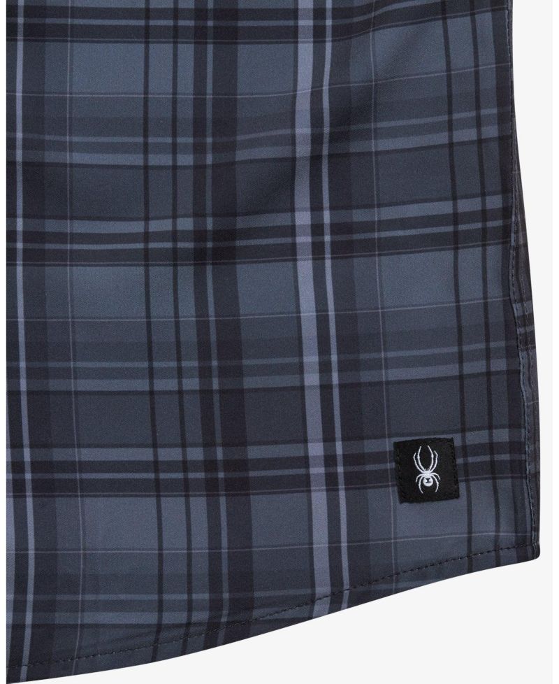 Men's Seaside Plaid Short-Sleeve Regular-Fit Shirt