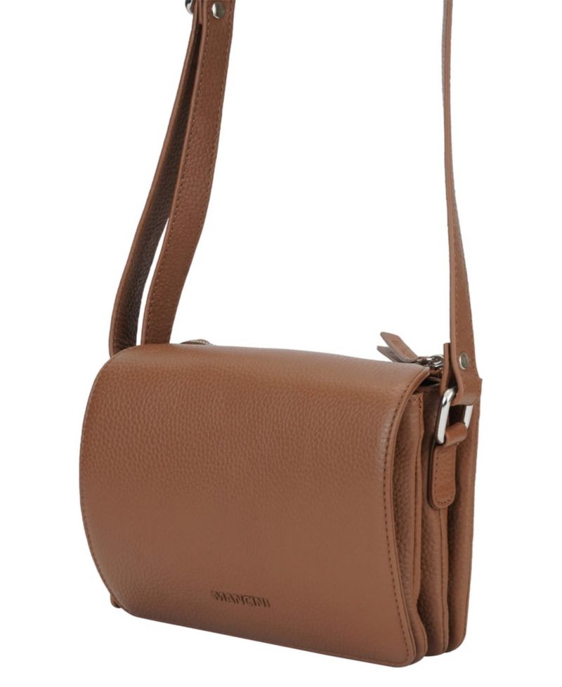 Pebble Leather Connie Crossbody Handbag
