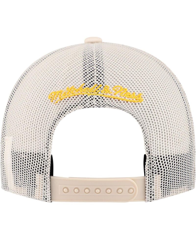 Men's Cream Pittsburgh Penguins Foam Front Trucker Adjustable Hat