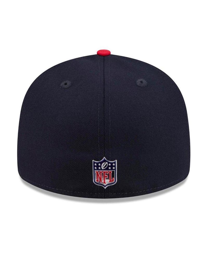 Men's Navy/Red Houston Texans 2026 NFL Draft Pre-Curved 59FIFTY Fitted Hat