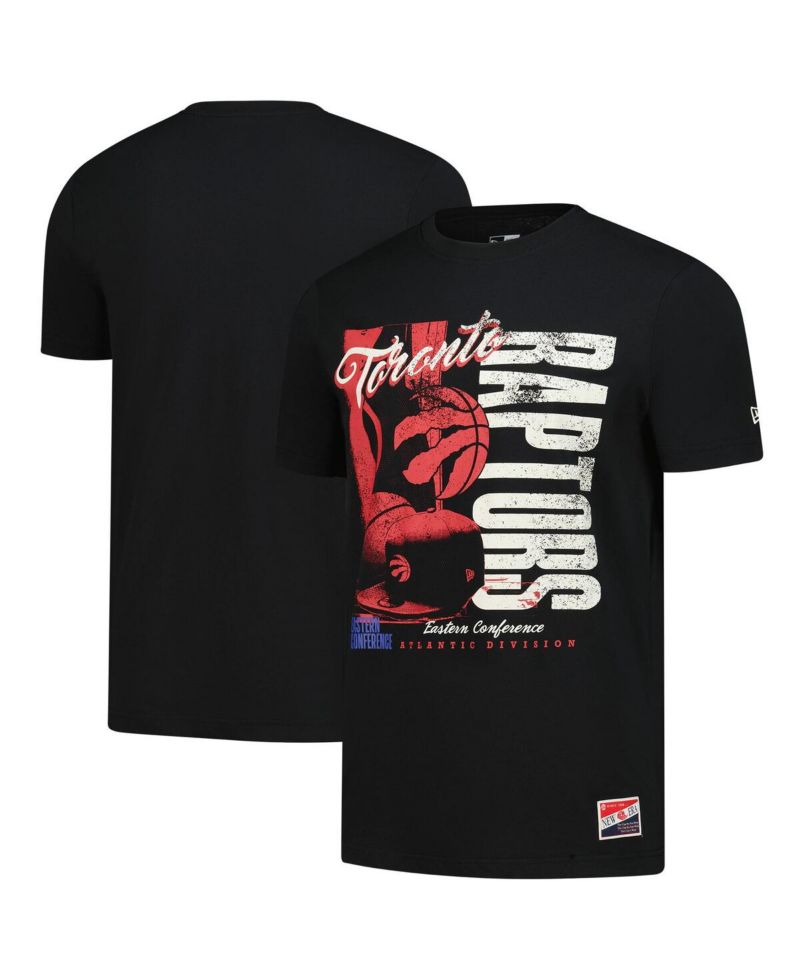 Men's Black Toronto Raptors Distressed Throwback Vintage Color Pack T-Shirt