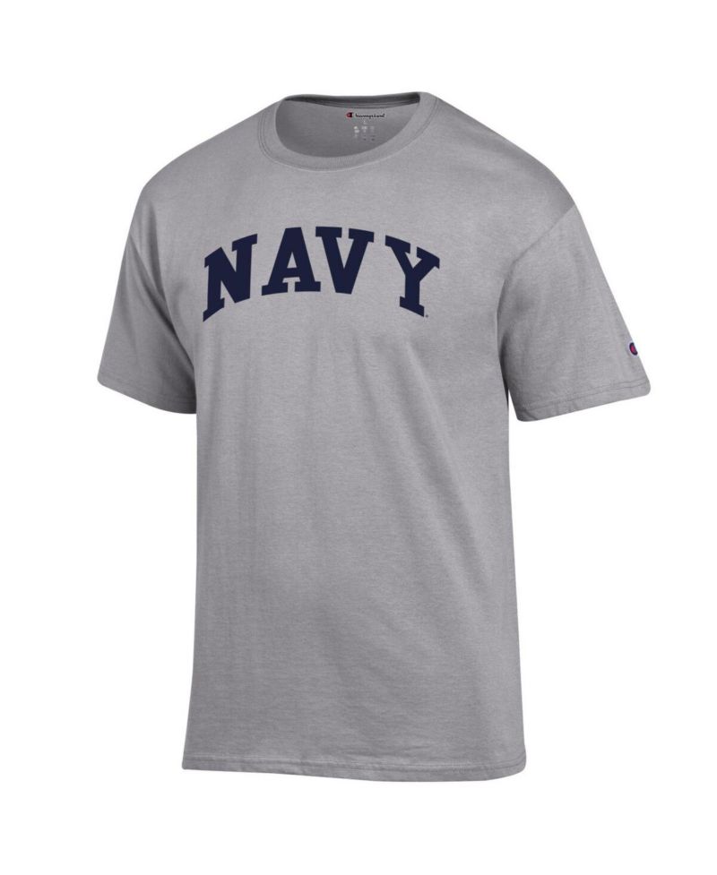 Men's Navy Navy Midshipmen Basic Arch T-Shirt