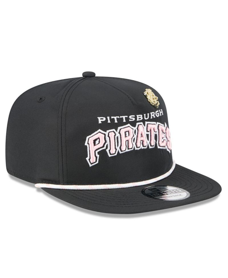 Men's Black Pittsburgh Pirates 2025 Big League Chew Golfer Snapback Hat