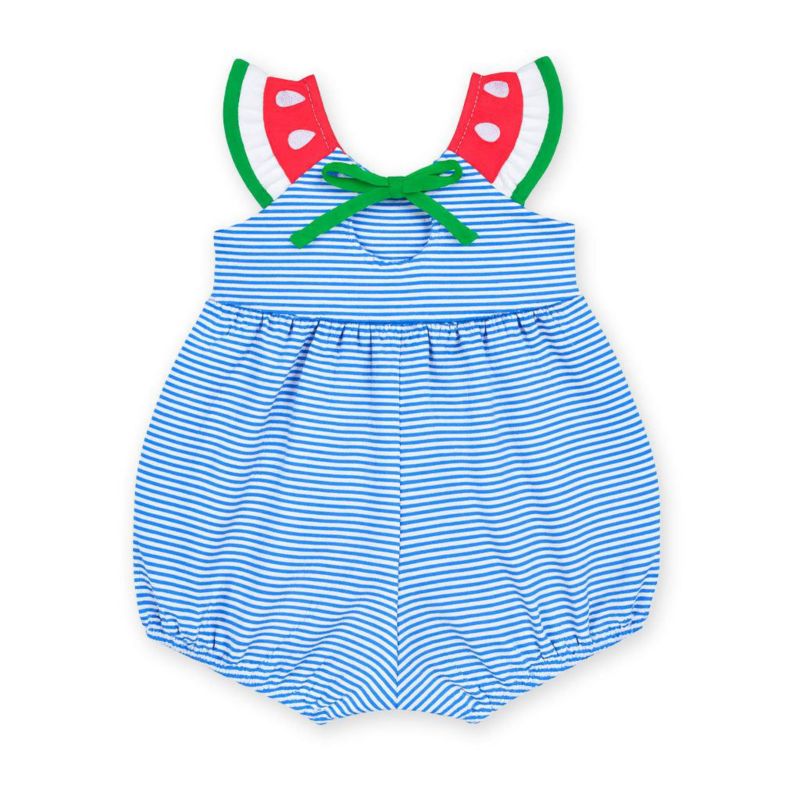 Baby Girl's Seersucker Swimsuit With Watermelon