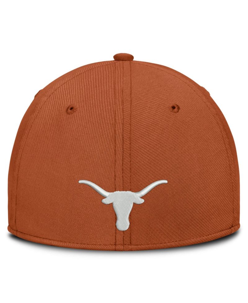 Men's Texas Orange Texas Longhorns Rise On-Field SwooshFlex Dri-FIT Flex Hat