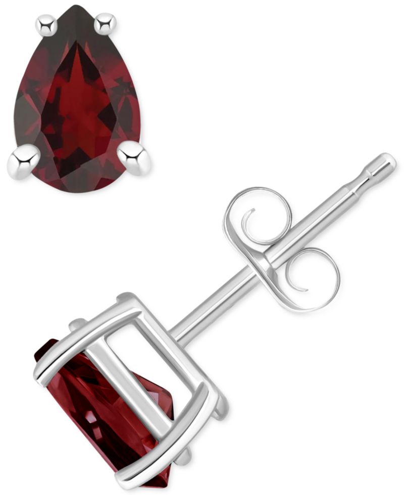 Garnet Pear Stud Earrings (1 ct. t.w.) in 14k Gold