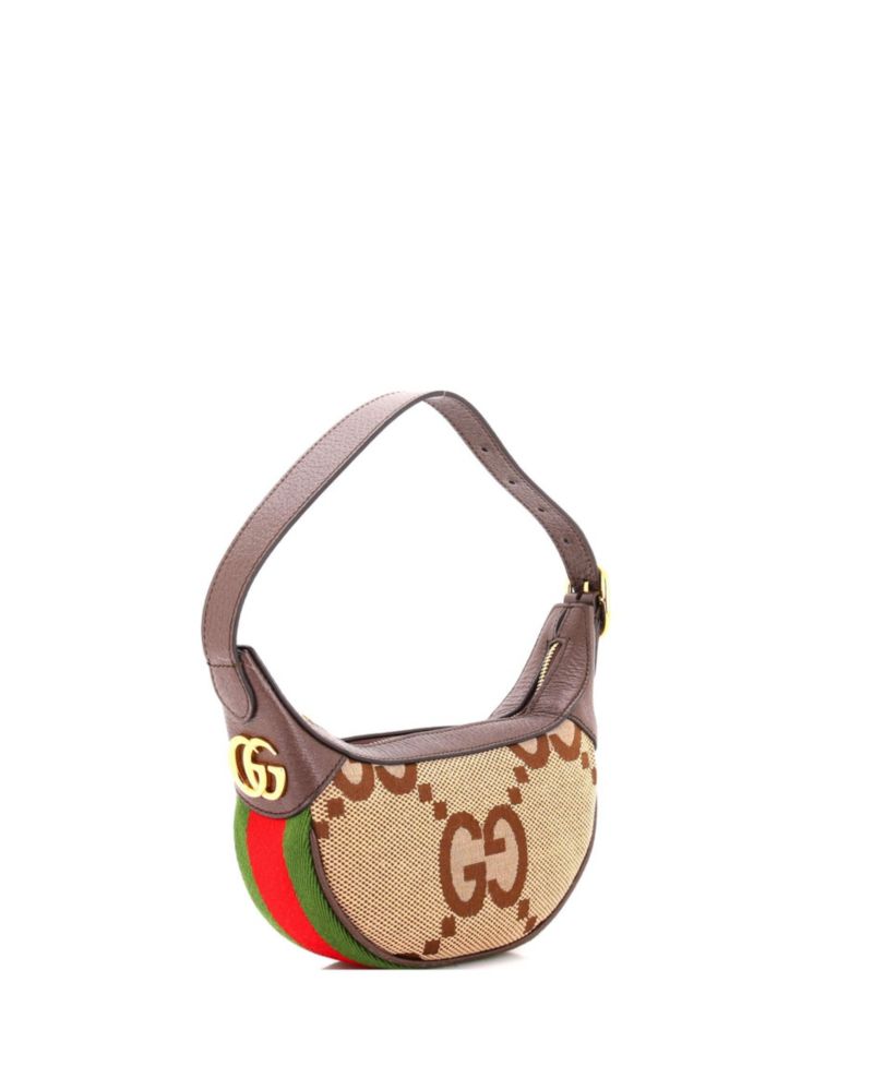 Mini Ophidia Half Moon Bag Jumbo GG Canvas