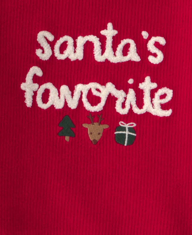 Baby Boys' or Baby Girls' Santa's Favorite Top and Pants, 2-Piece Set