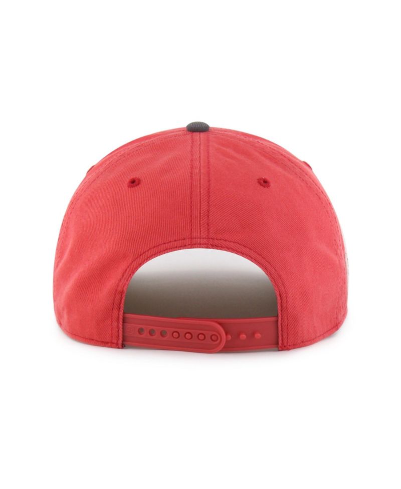 Men's and Women's '47 Red/Black Ohio State Buckeyes Well-Worn Calderwood Hitch Adjustable Hat