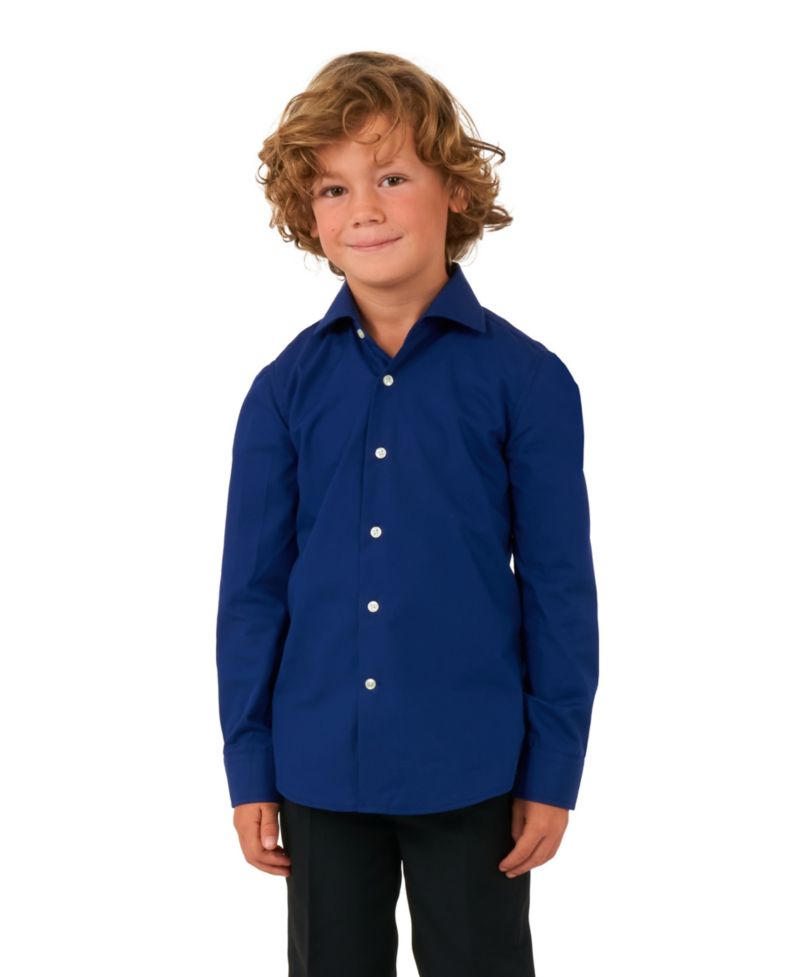 Toddler and Little Boys Long Sleeve Button Up Dress Shirt