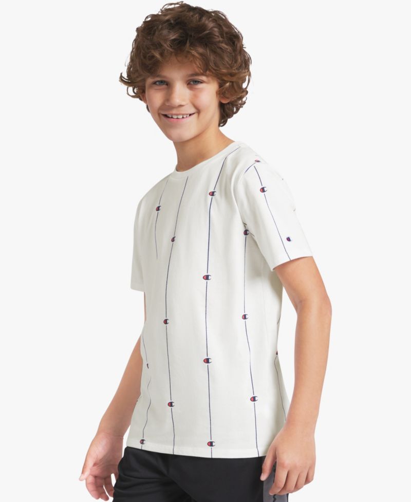 Big Boys' Printed Short-Sleeve Crewneck T-Shirt