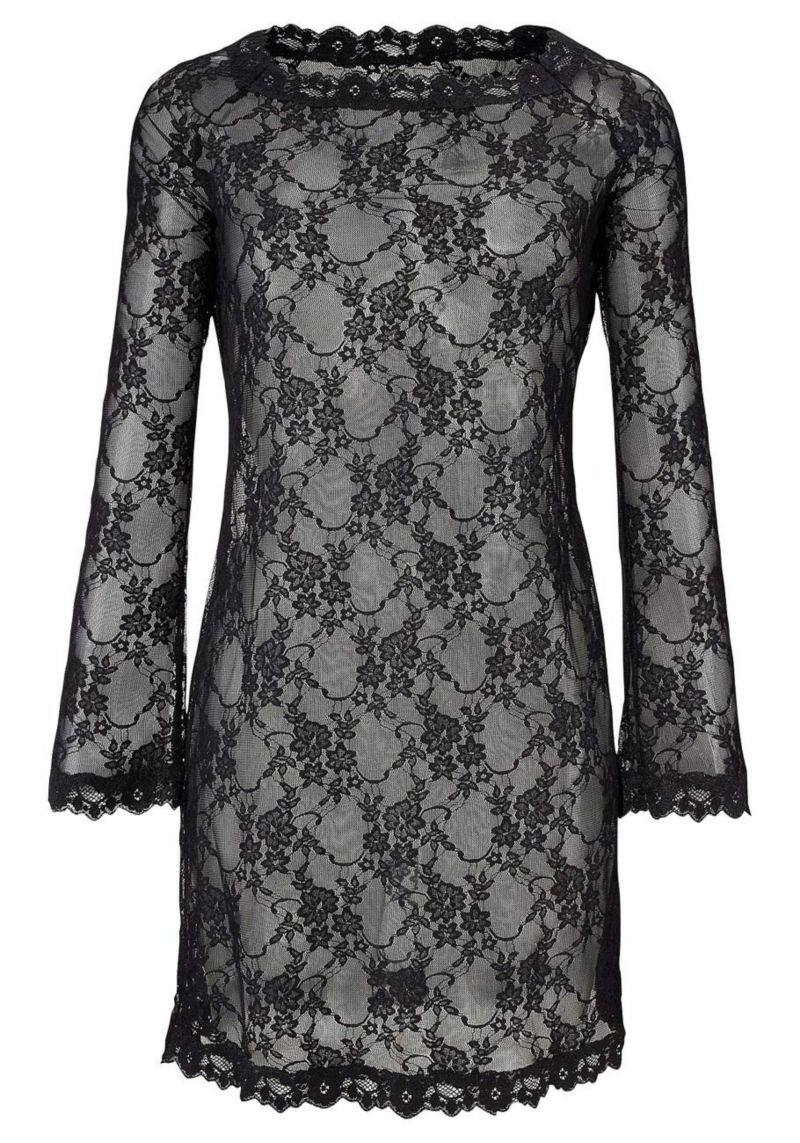 Women's Long Sleeve Lace Everyday Comfort Negligee