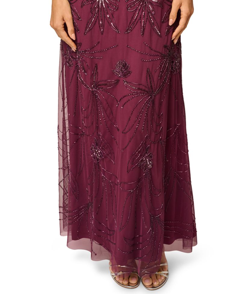 Women's Beaded Bloused-Waist Dress