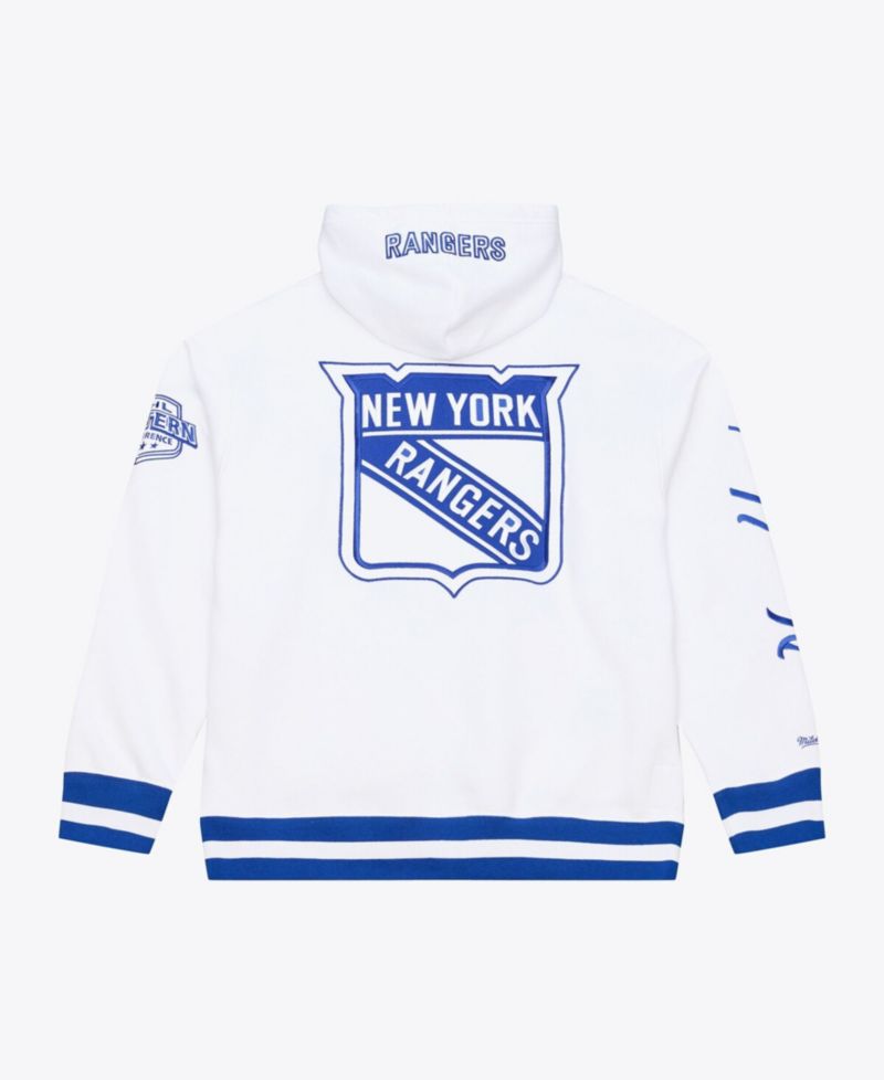 Men's White New York Rangers Arctic Fleece Hoodie