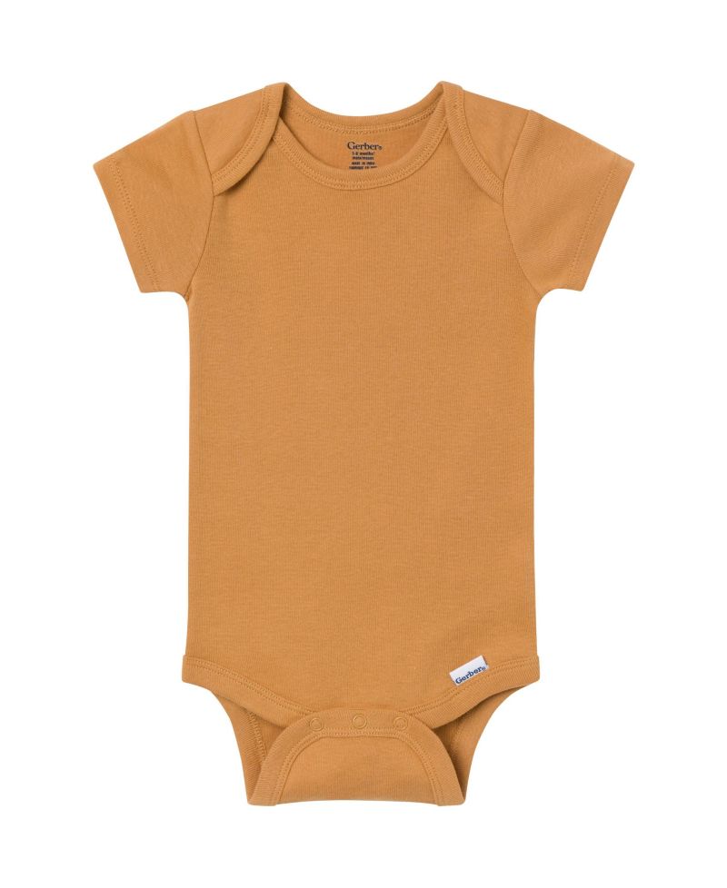Baby 5-Pack Short Sleeve Bodysuits, Cozy Neutral, 24 Months