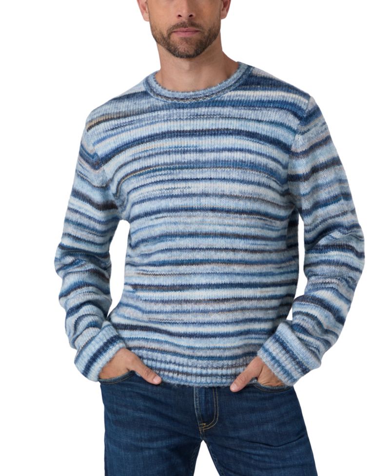 Men's Zayn Wool-Blend Stripe Crewneck Sweater