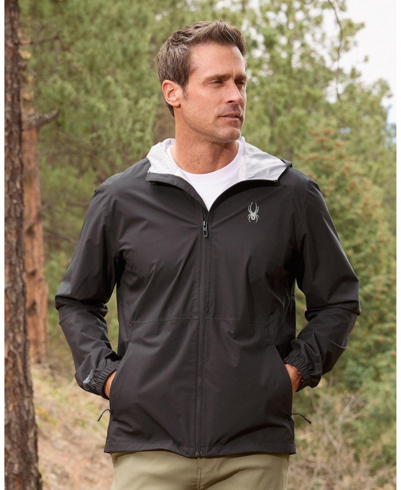 Men's Spring Showers Hooded Lightweight Water-Resistant Jacket