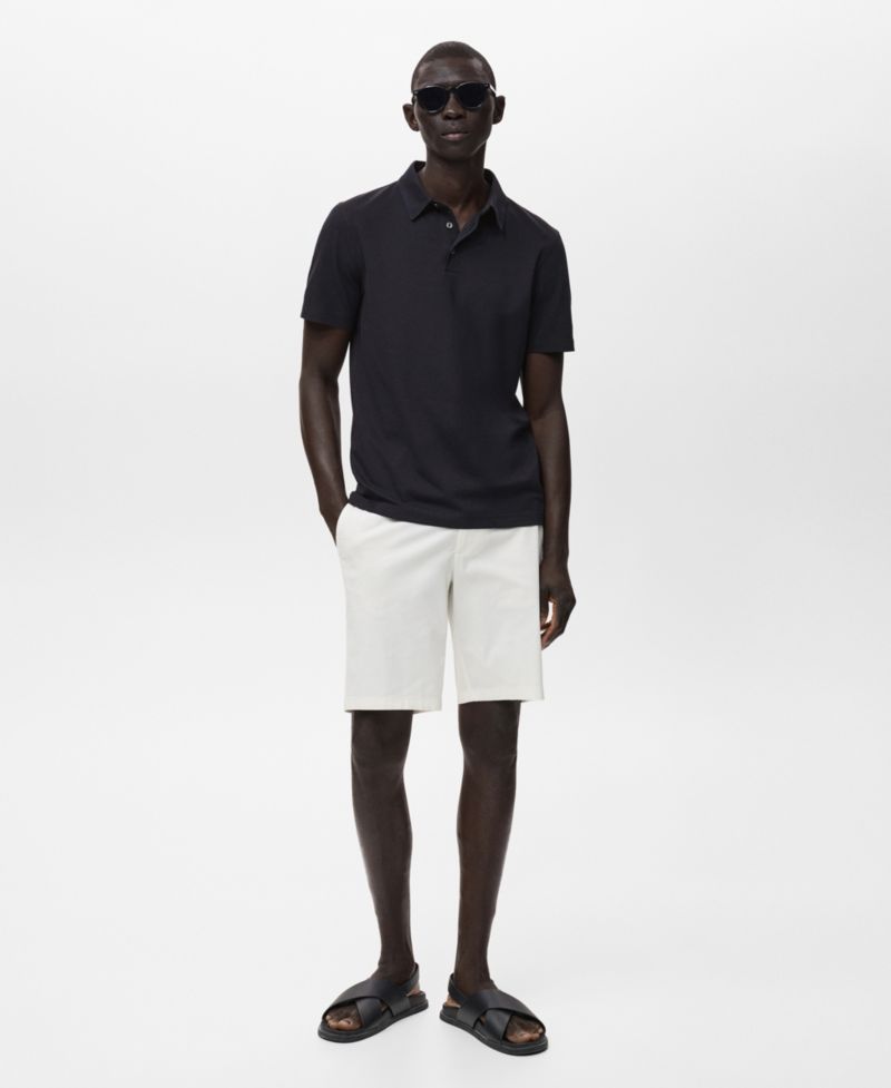 Men's Slim-Fit Cotton-Pique Polo Shirt