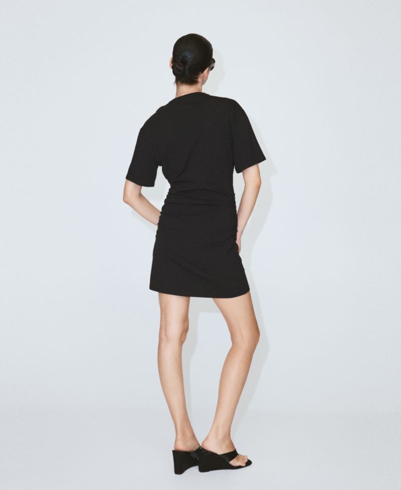 Women's Gathered Sides Cotton Dress