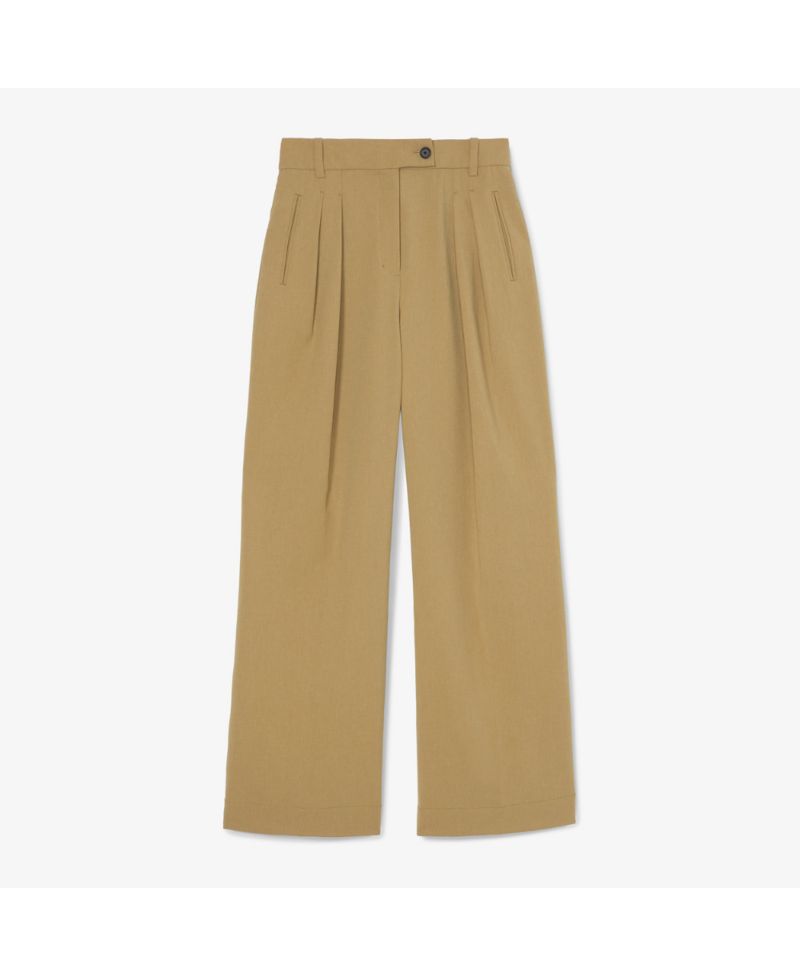 Bia Pleated Trouser - Air Twill