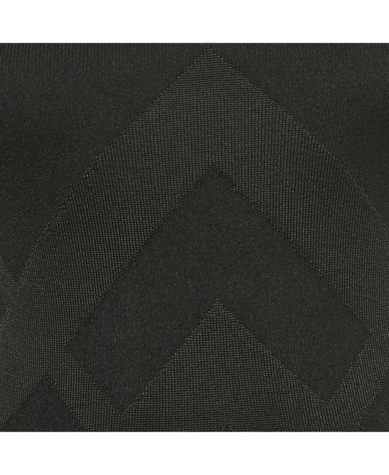 Women's Black Stretch Knit Flared Mini Dress