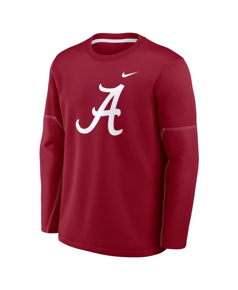 Men's Crimson Alabama Crimson Tide 2026 Sideline Coaches Therma-FIT Long Sleeve Top