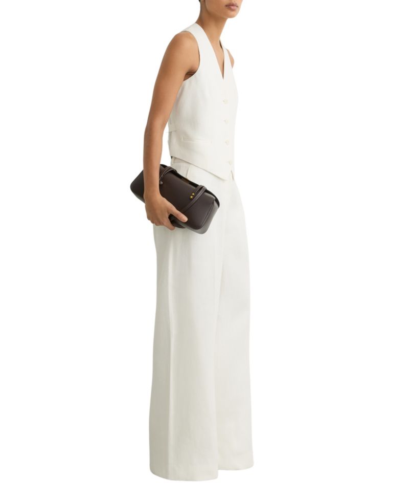 Women's Linen-Blend Tailored Waistcoat
