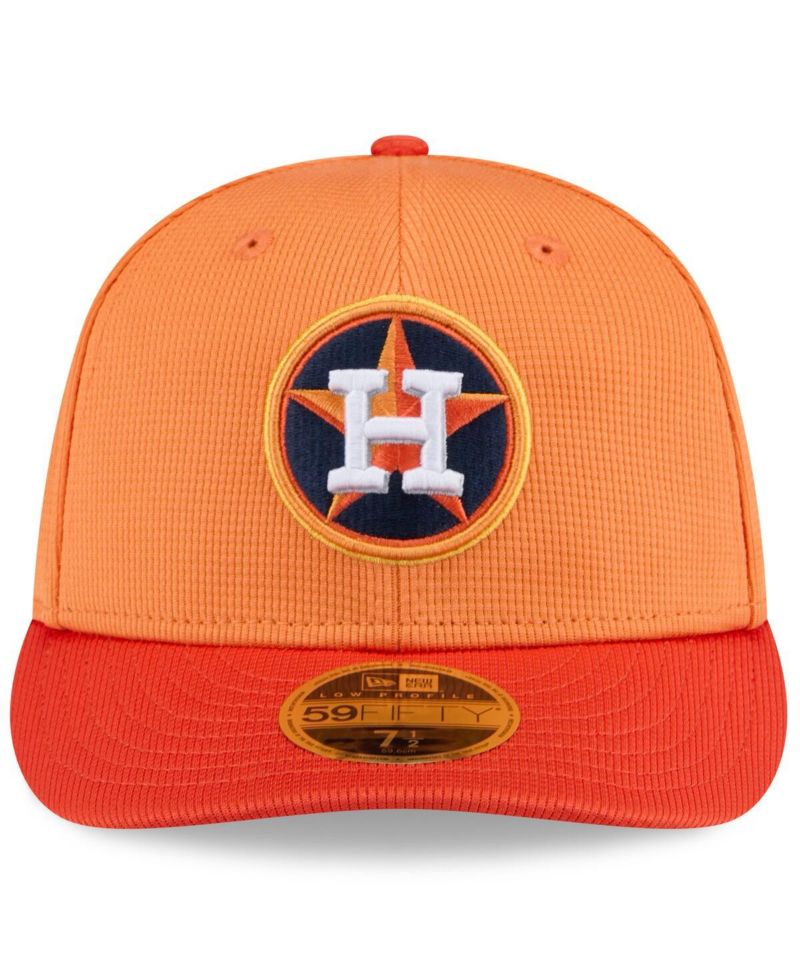 Men's Orange Houston Astros 2025 Spring Training Low Profile 59FIFTY Fitted Hat
