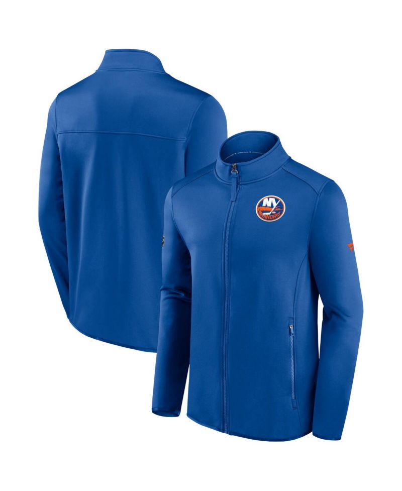 Men's Royal New York Islanders Authentic Pro Rink Fleece Full-Zip Jacket