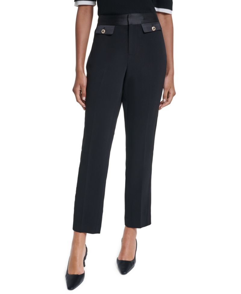 Women's Satin Straight Dress Pants