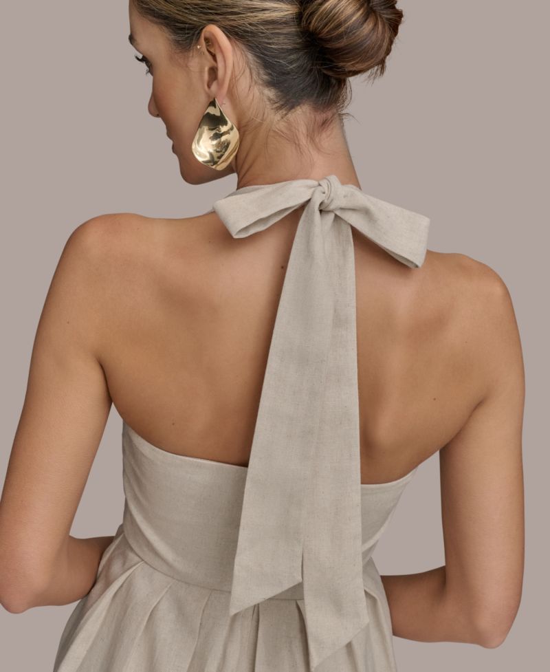 Women's Tie-Back Midi Dress