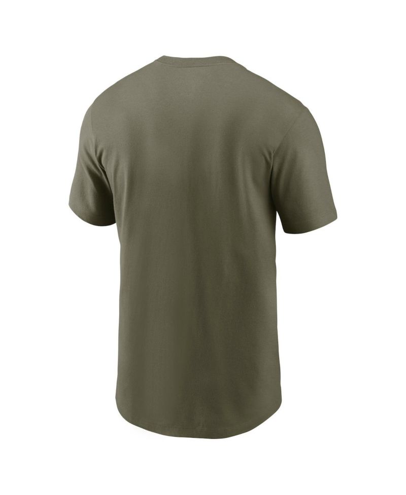 Men's Olive Ohio State Buckeyes 2024 Military Appreciation Tonal Logo Performance T-Shirt