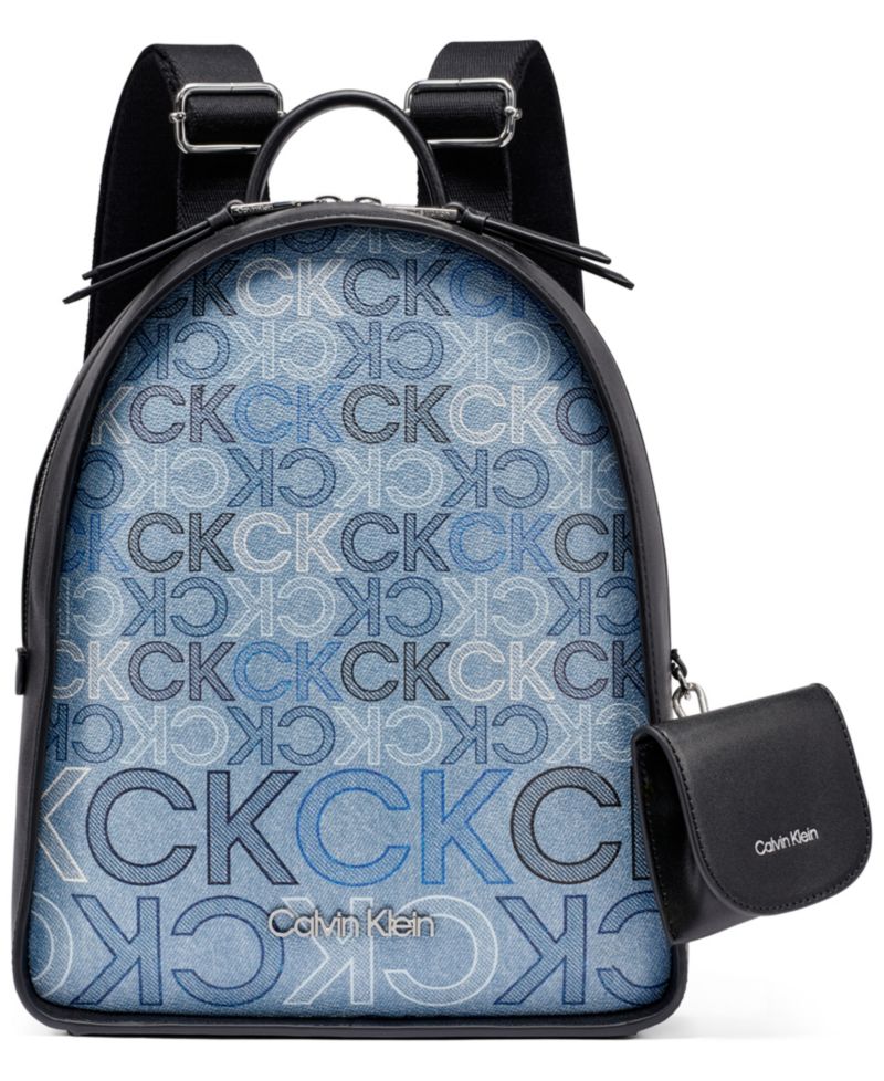 Kyren Denim Signature Backpack Messenger