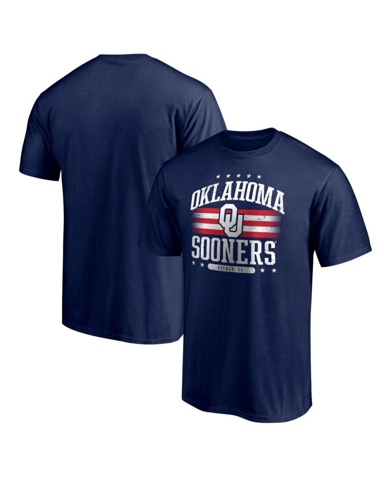 Men's Navy Oklahoma Sooners Americana T-shirt