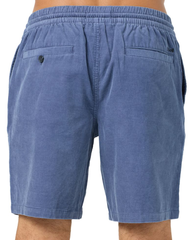 Men's Cord 18 Corduroy Regular-Fit Elastic-Waist Shorts, 8" Inseam