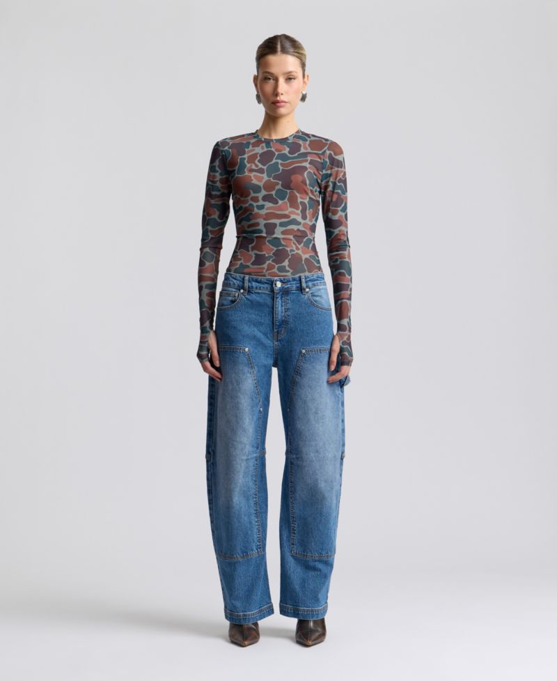 Women's Mid-Rise Barrel Jeans