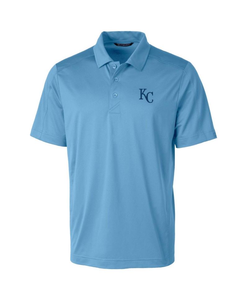 Men's Light Blue Kansas City Royals Big & Tall Prospect Textured Stretch Polo Shirt