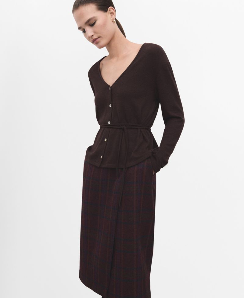 Women's Bow Knitted Cardigan Sweater