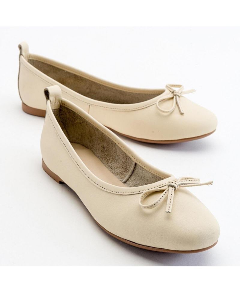 Women's Florence Leather Ballerina Flats