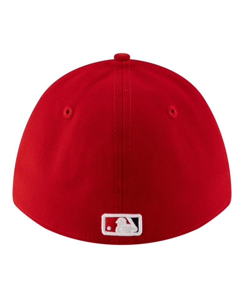Men's Red Los Angeles Angels Player Replica 39THIRTY M-Crown Flex Hat