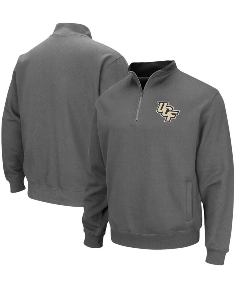 Charcoal Men's UCF Knights Tortugas Logo Quarter-Zip Pullover Jacket