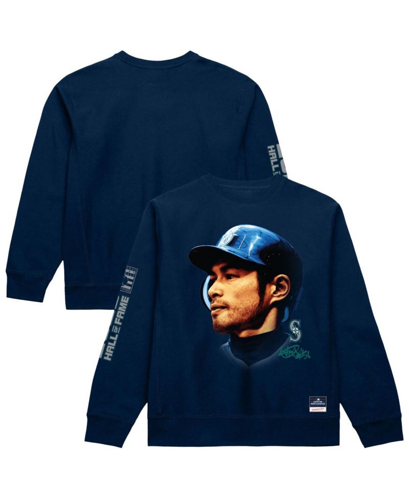 Men's Ichiro Suzuki Navy Seattle Mariners Hall of Fame Sweatshirt