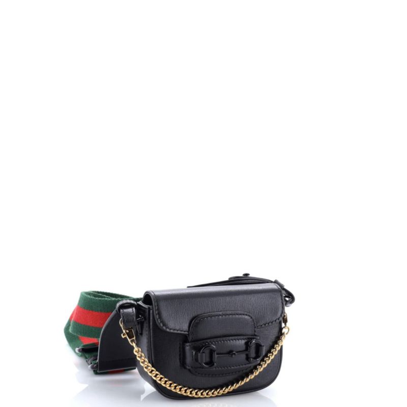 Horsebit 1955 Flap Wallet with Strap Leather