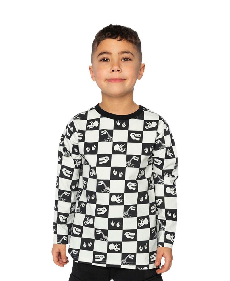 Little and Big Boy Cotton Long Sleeve T-Shirt