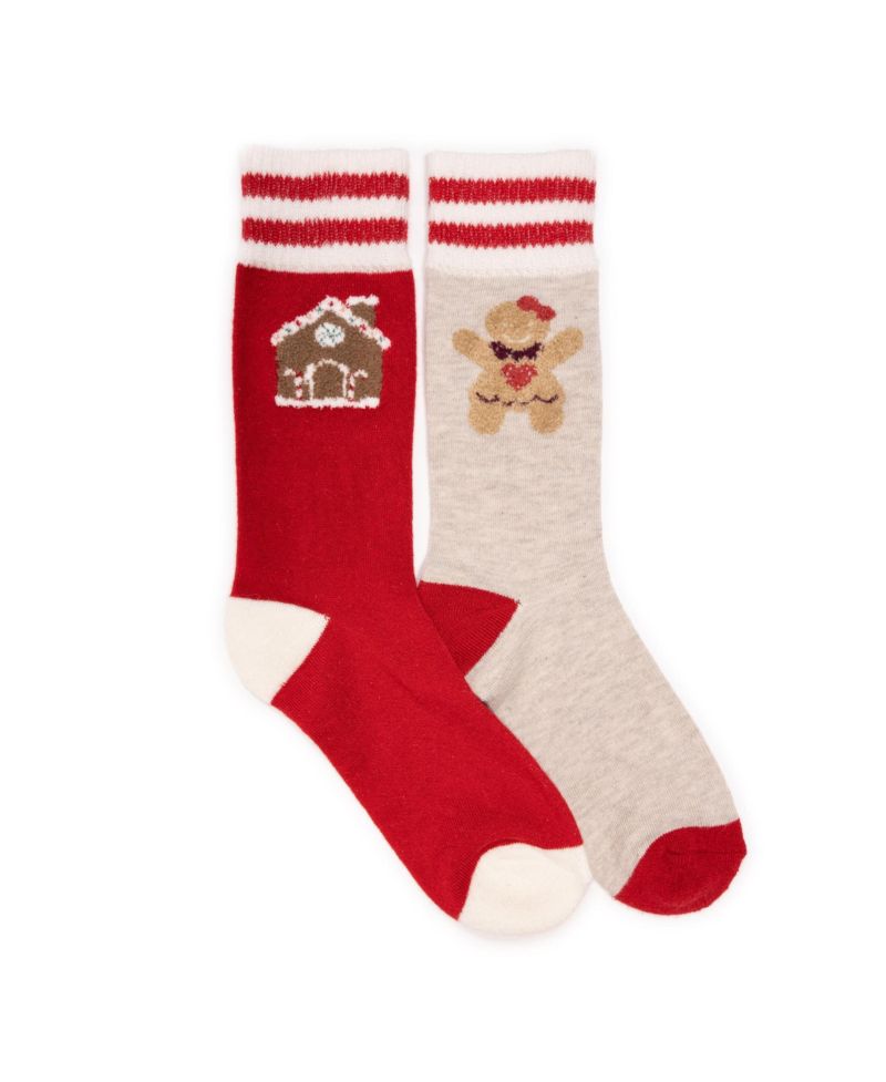 Women's Novelty Cozy Lounge Socks 2 Pack