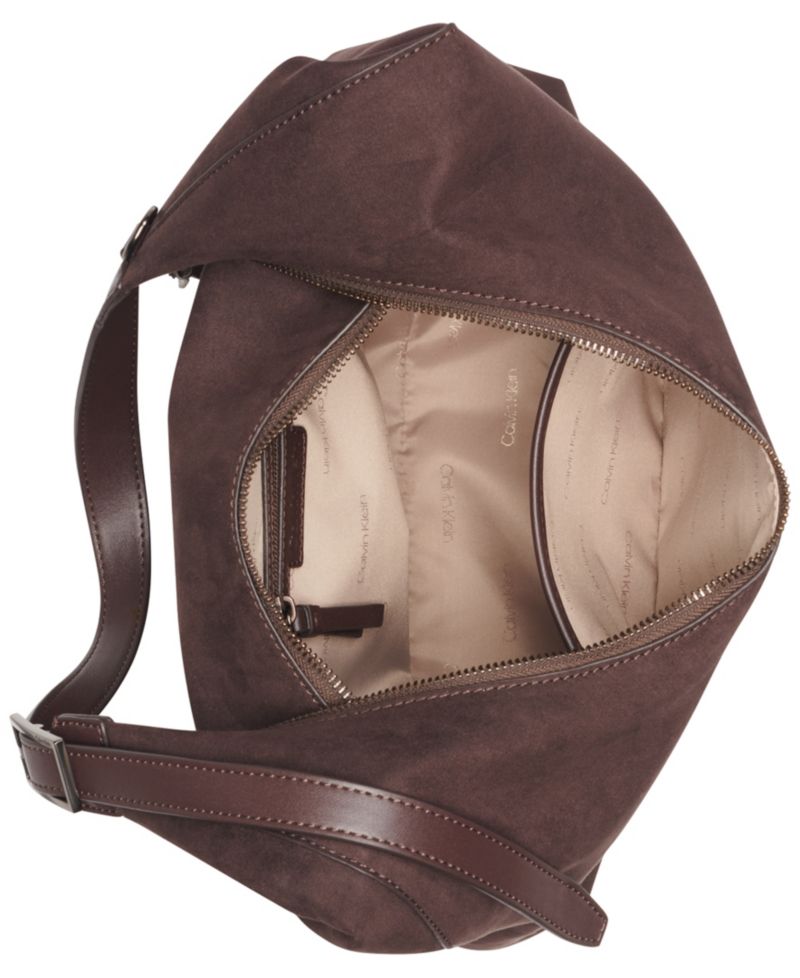 Erina Faux Suede Large Hobo Handbag