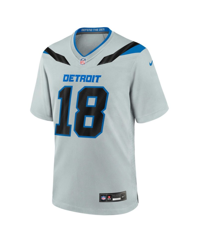 Men's Isaac Teslaa Silver Detroit Lions 2026 Rivalries Collection Game Jersey