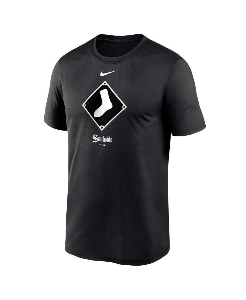 Men's Black Chicago White Sox City Connect Logo T-shirt